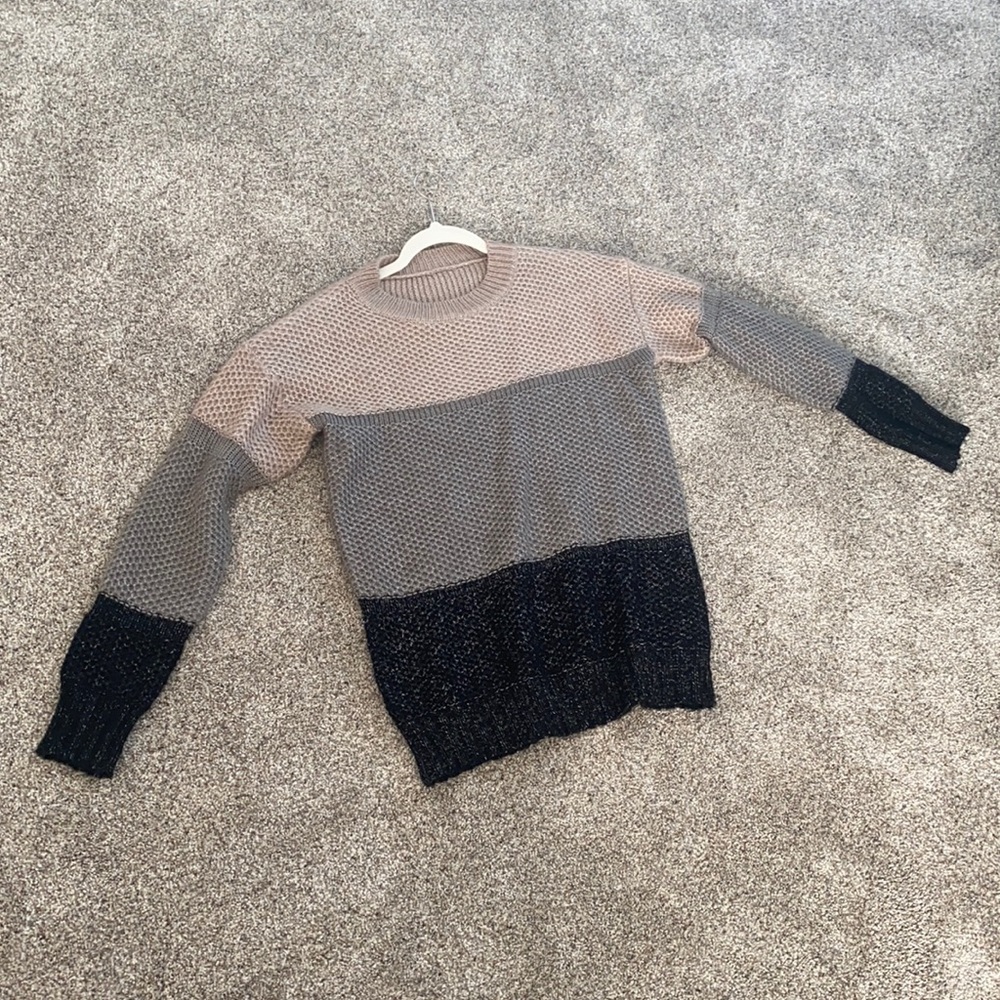 Color block sweater